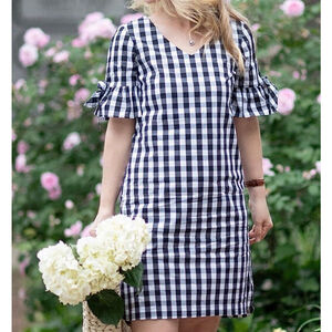 J.Crew Gingham Shift Dress Size XS